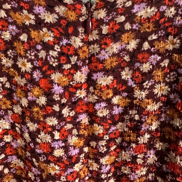 Madewell long-sleeve crossover floral midi dress 8 - Picture 13 of 15